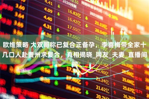 欧维策略 大双哥称已复合正备孕，李喜梅带全家十几口人赴贵州求复合，真相揭晓_网友_夫妻_直播间