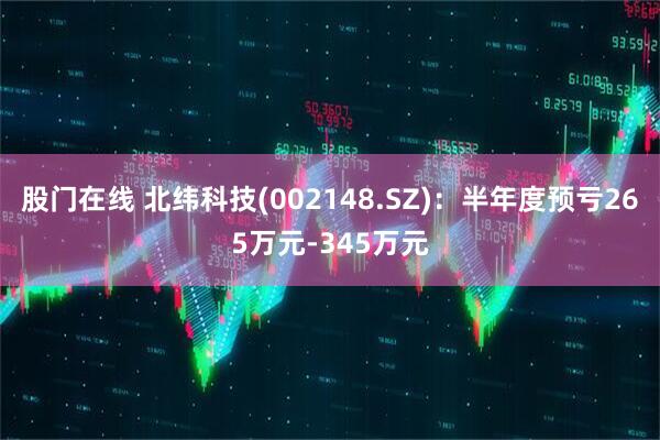 股门在线 北纬科技(002148.SZ)：半年度预亏265万元-345万元